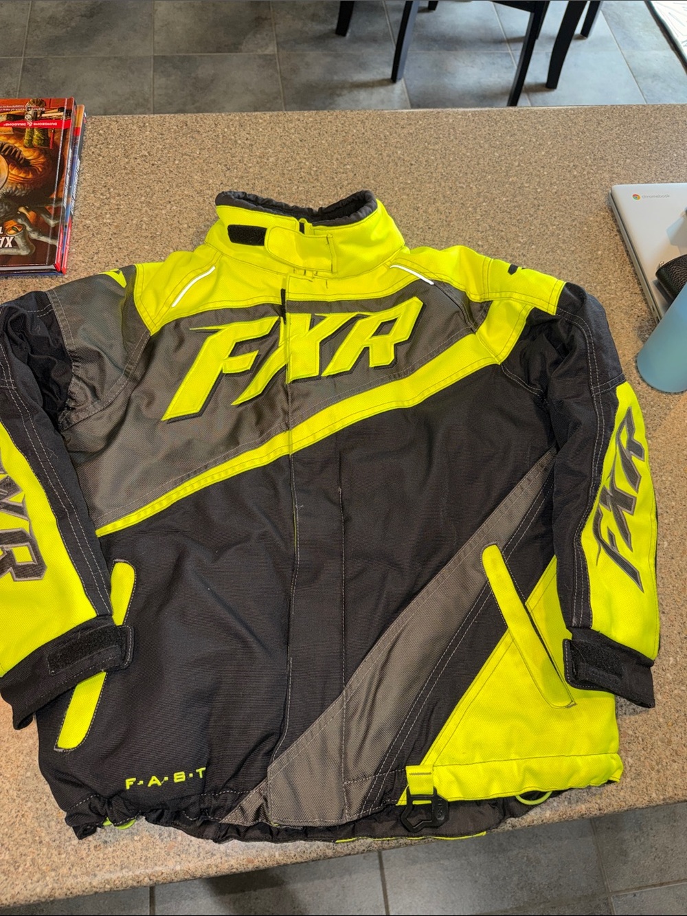 FXR Yellow & Black Snowmobile Jacket
